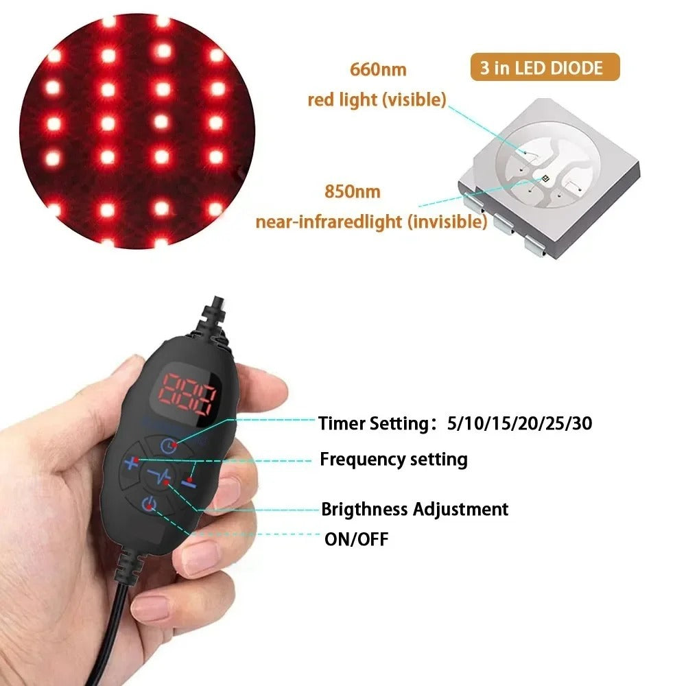 Red & infrared Light Massage Belt