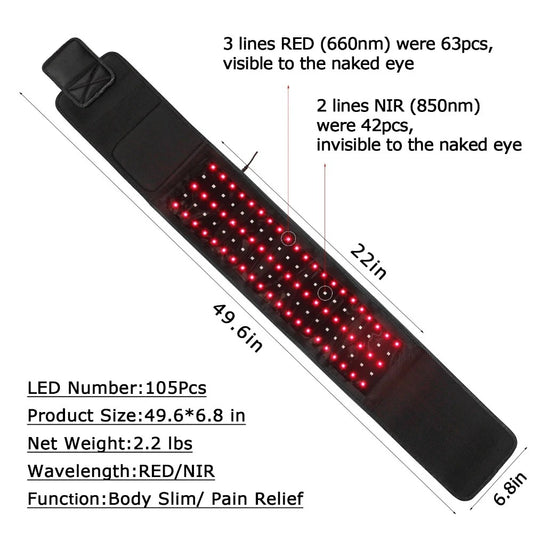 Red & infrared Light Massage Belt